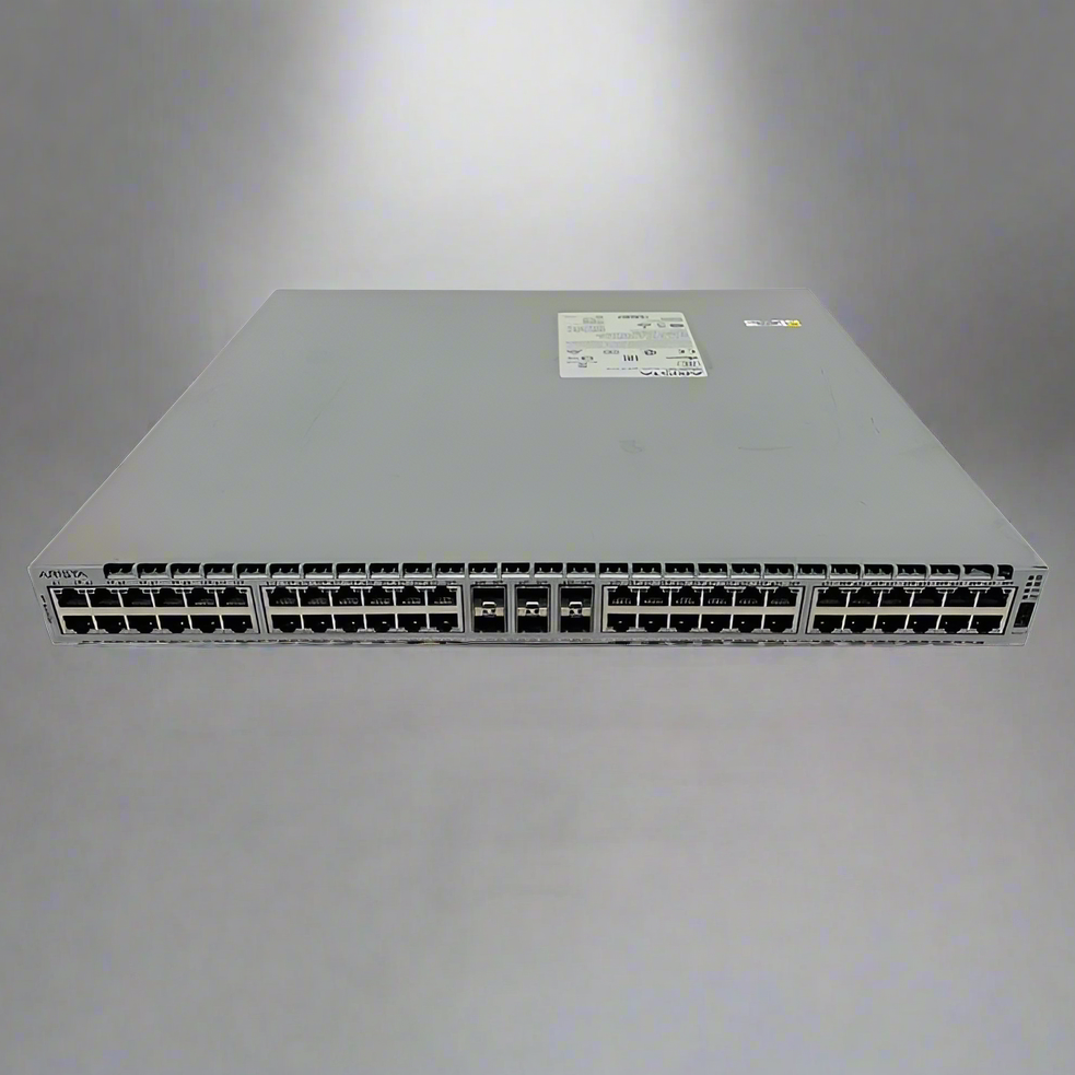 ARISTA Network Switch Back-to-Front Airflow 48-Port 1GE & 6-10GE SFP+ Uplinks (New)